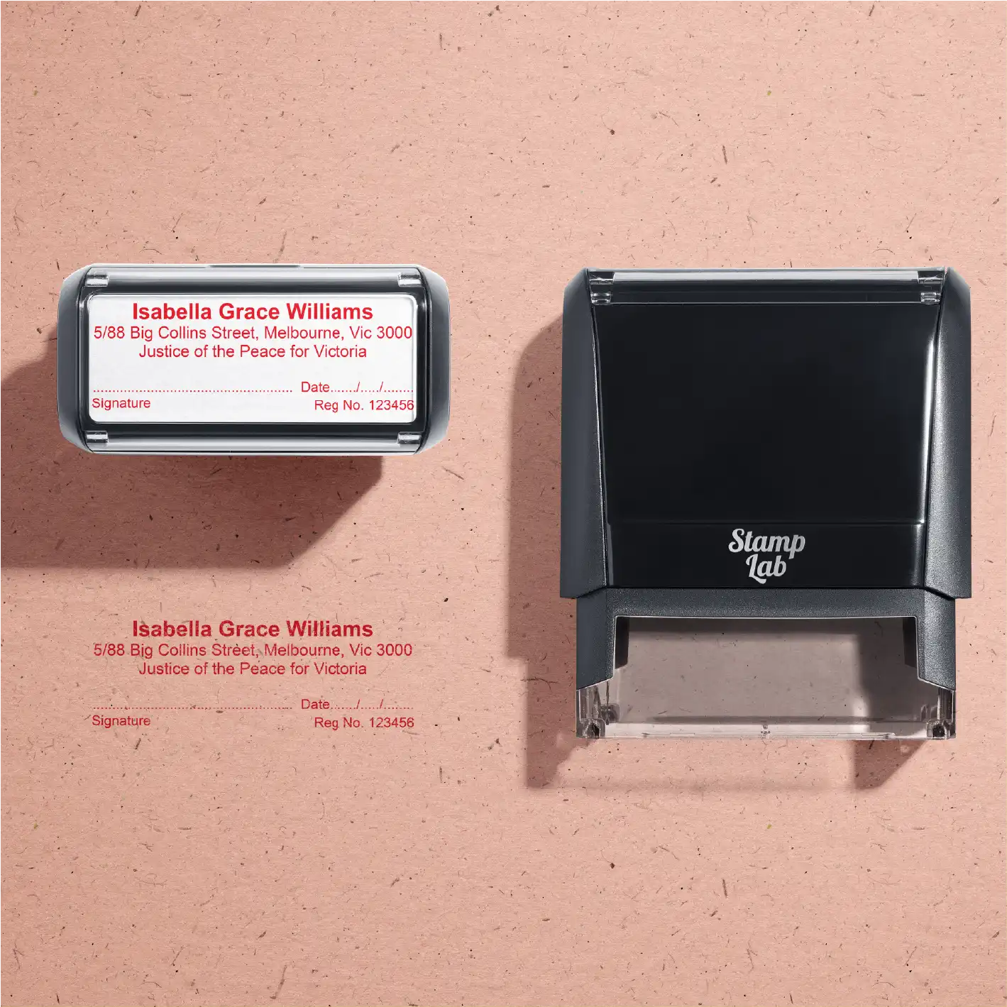 red Justice Of The Peace stamps