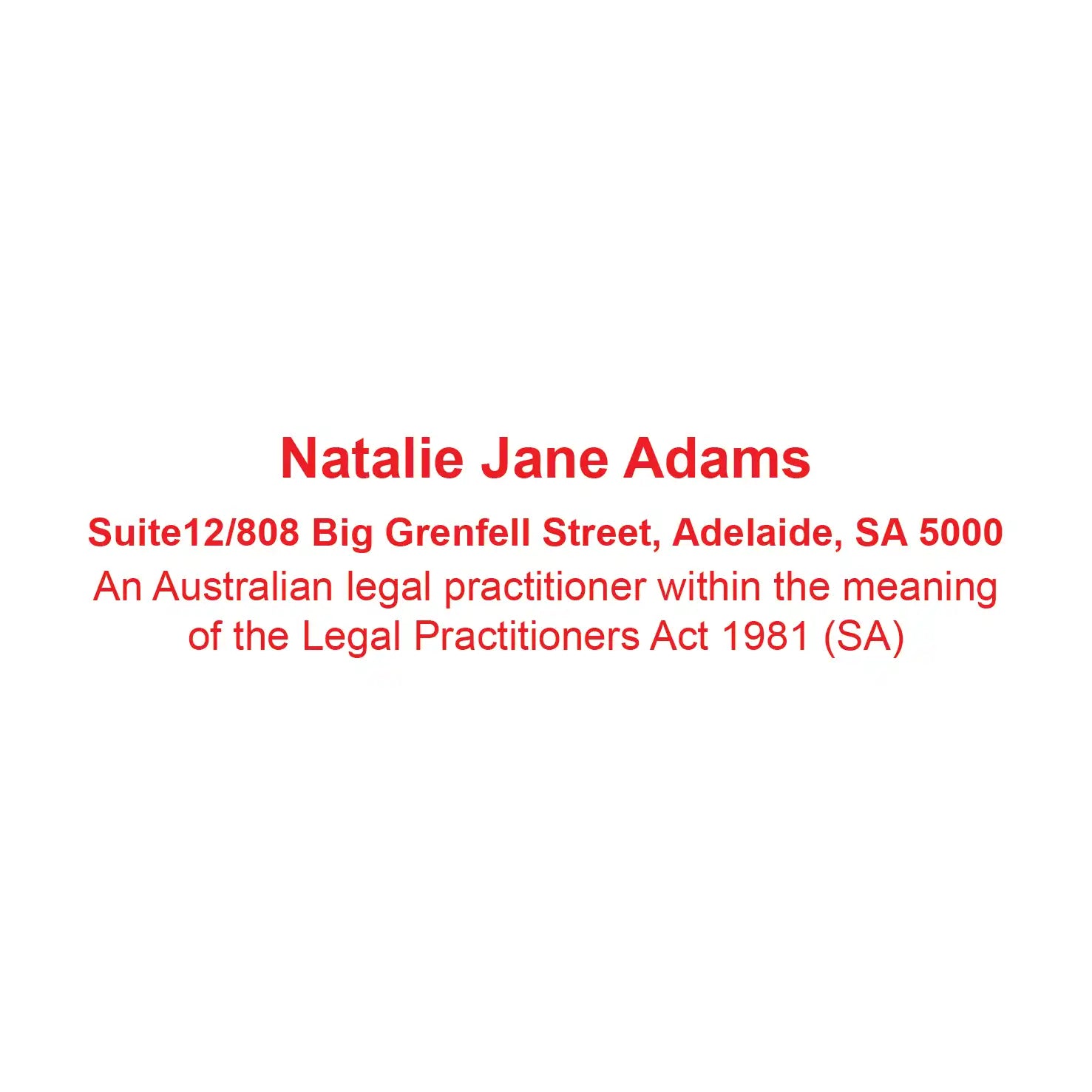 Order Online custom Lawyer stamps South Australia