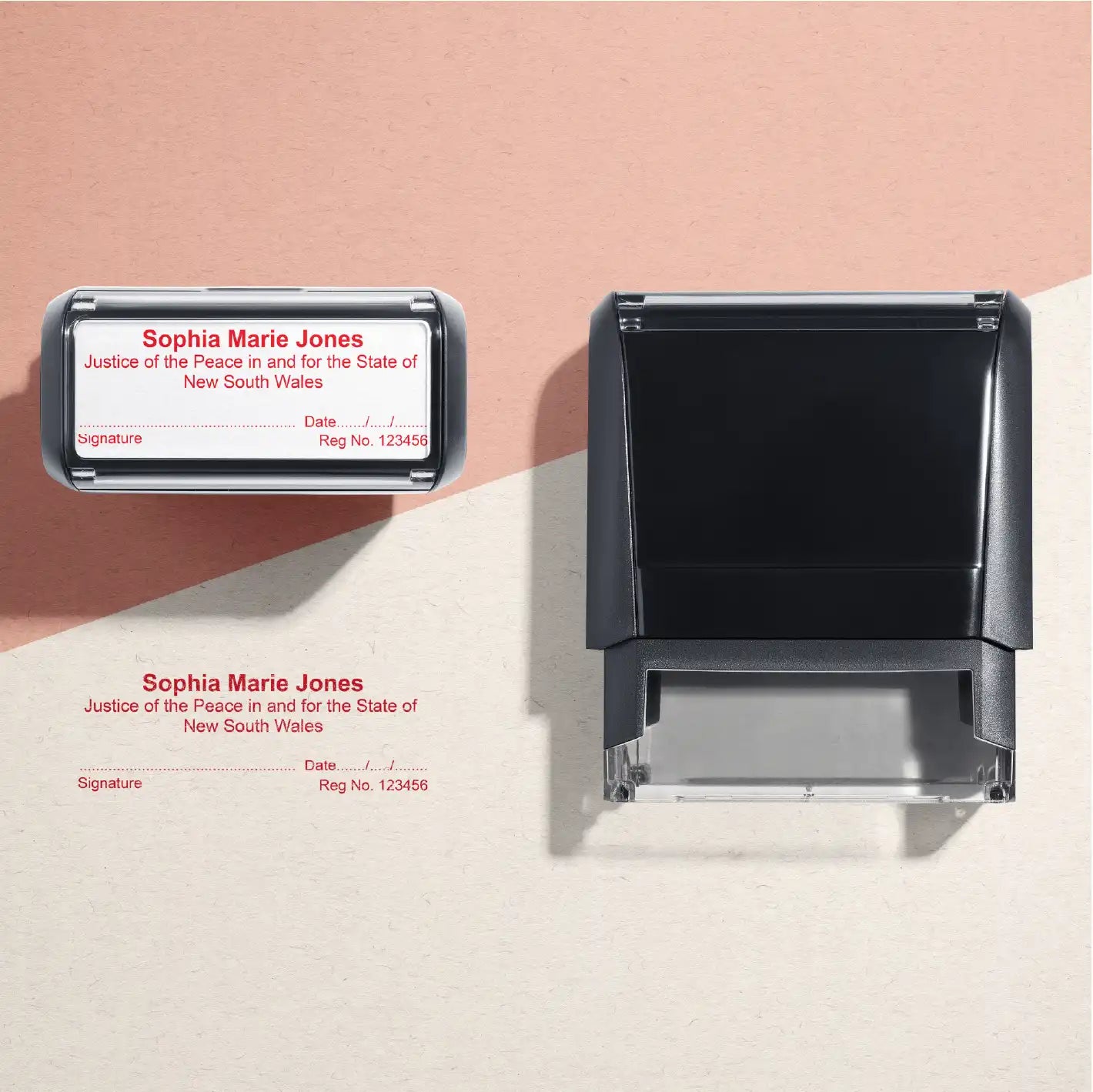 order custom JP name stamps with signature and registration details