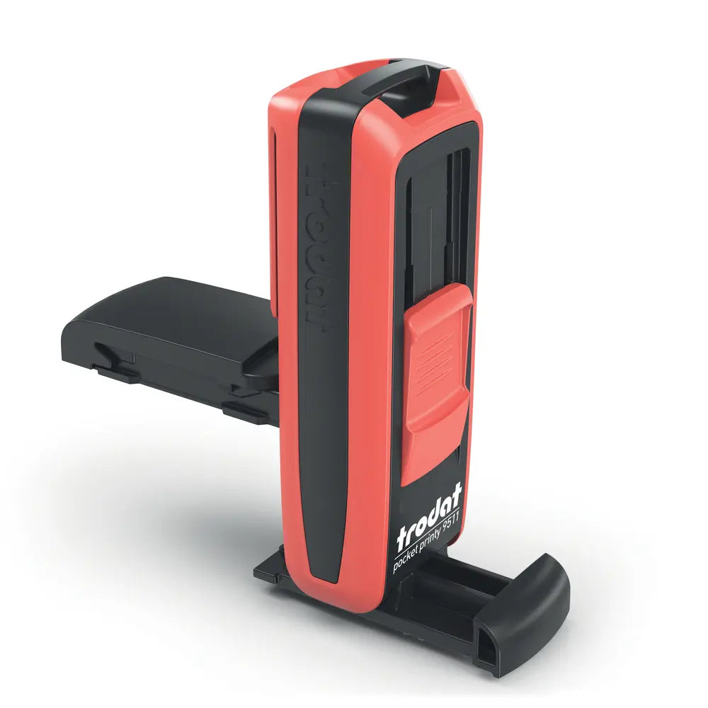 Pocket Stamp open position Red Body