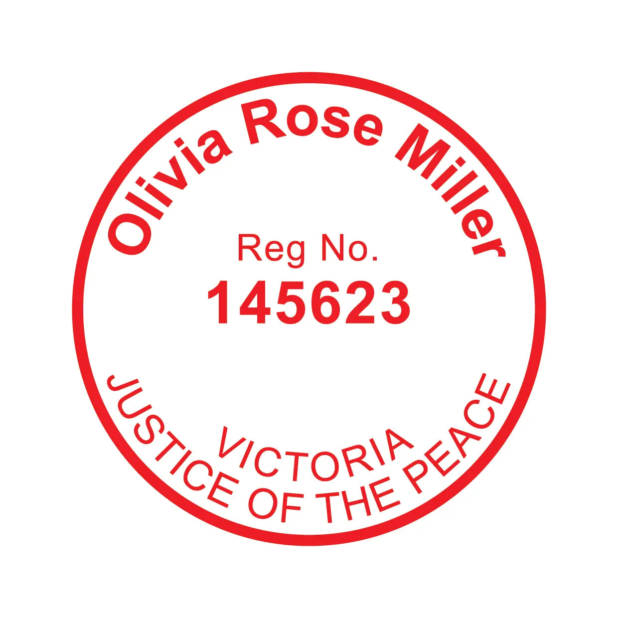 Red Vic JP stamp Design Template