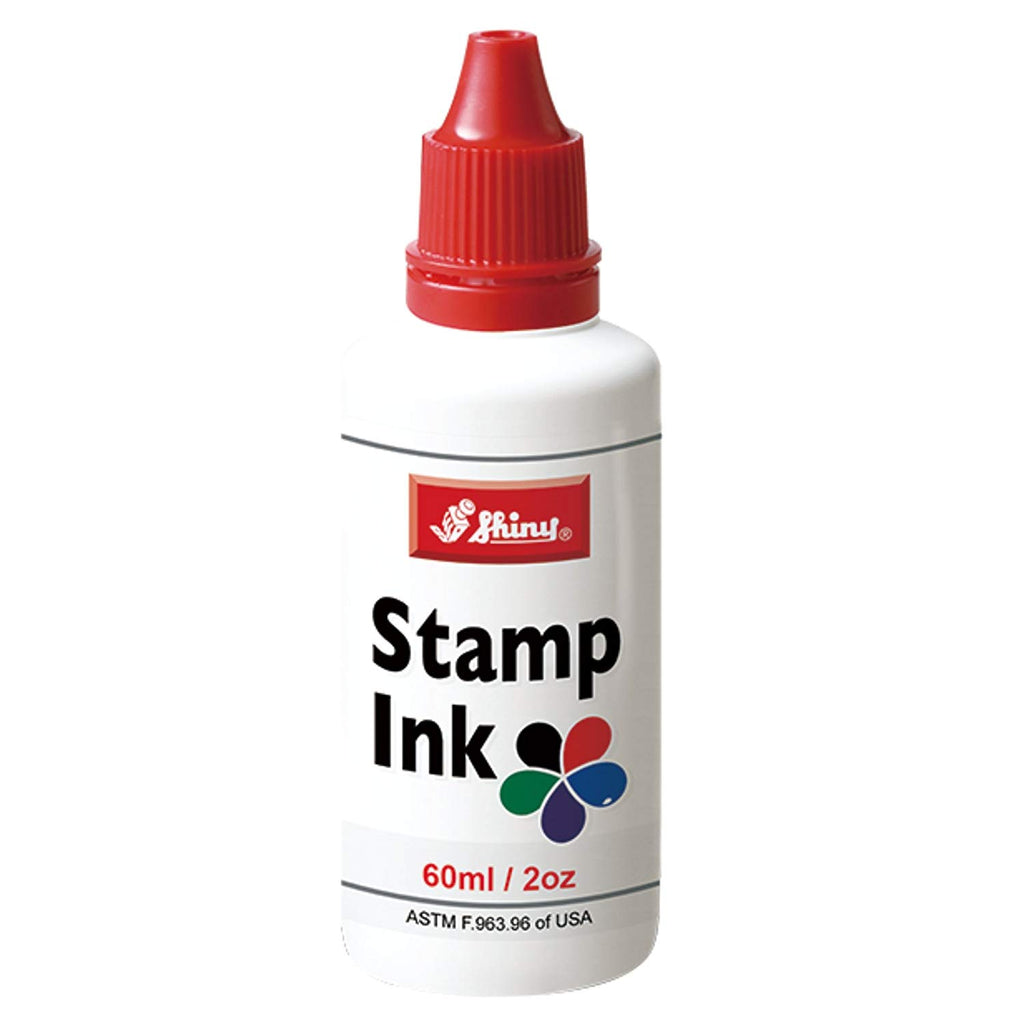  Red stamp ink, Large Bottle 