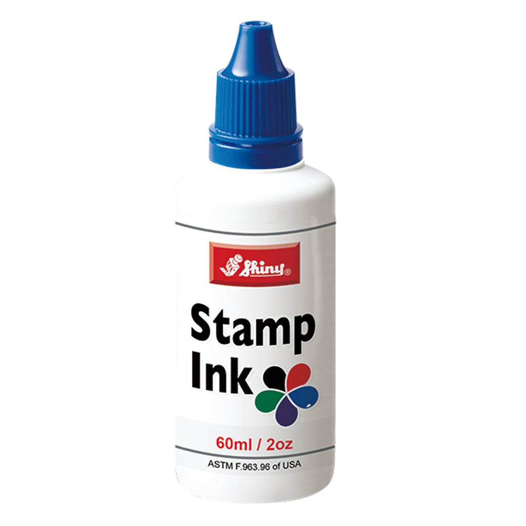 60ml Bottle Blue Stamp pad ink Shiny 