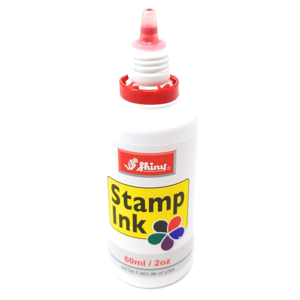 Shiny, Red Rubber stamp ink 60ml Bottle