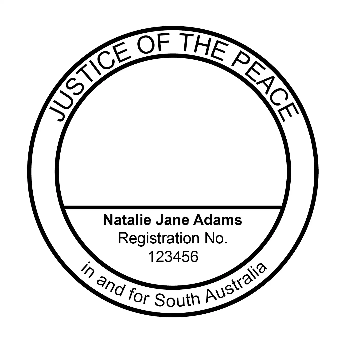 Order Personalised South Australian Jp Stamps Black ink