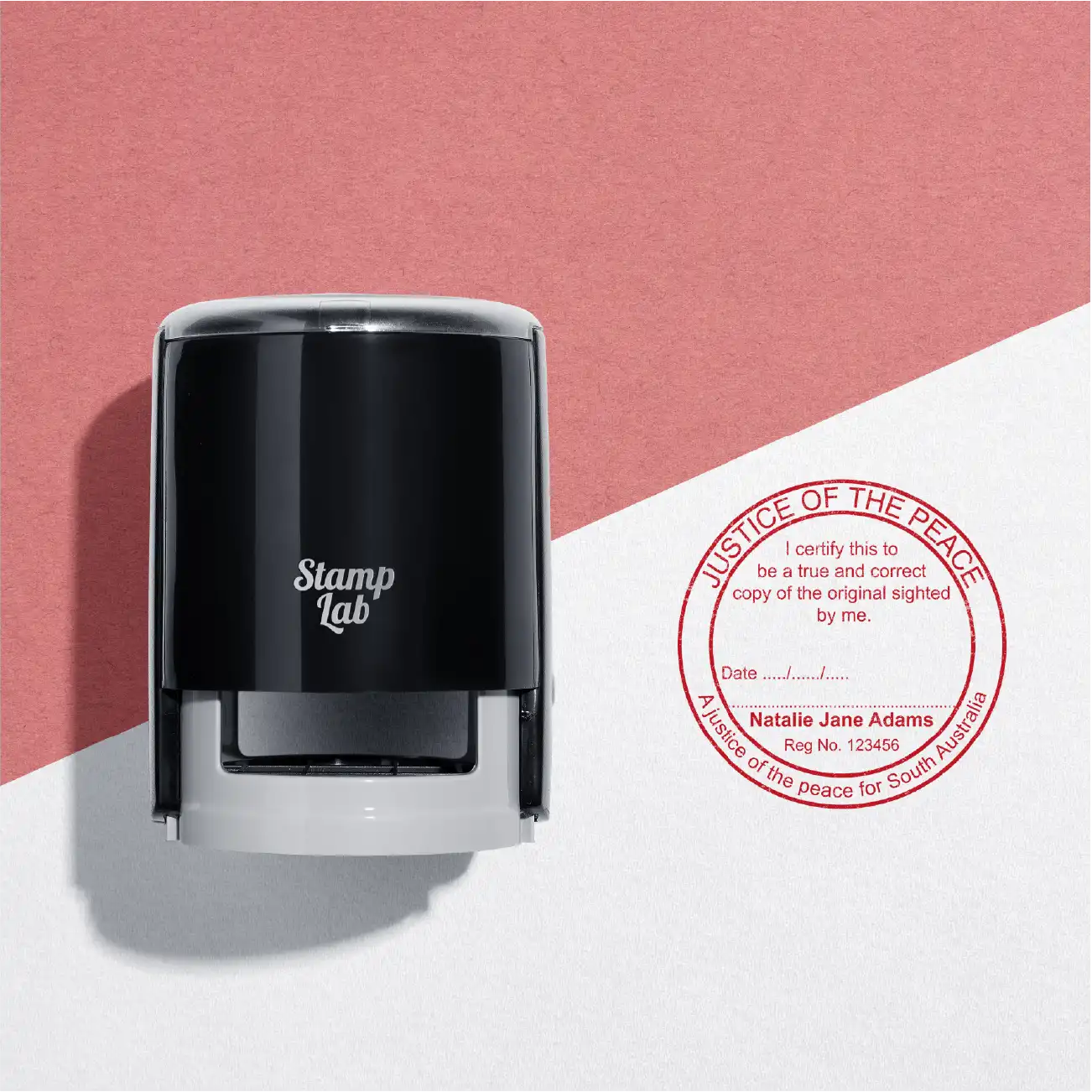 Custom SA Round Legal true copy Stamp