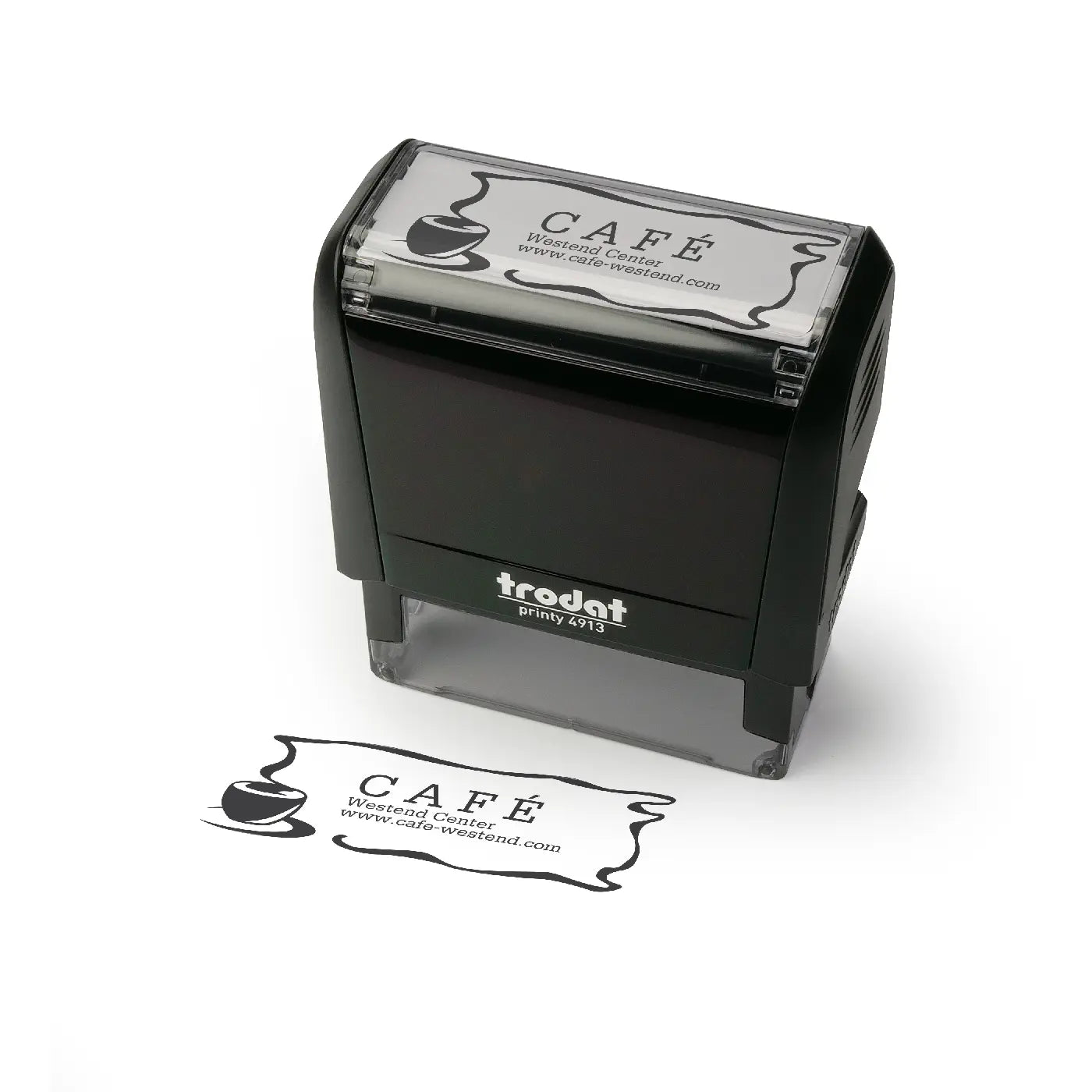 Trodat 4913 self inking stamp Mock Impression
