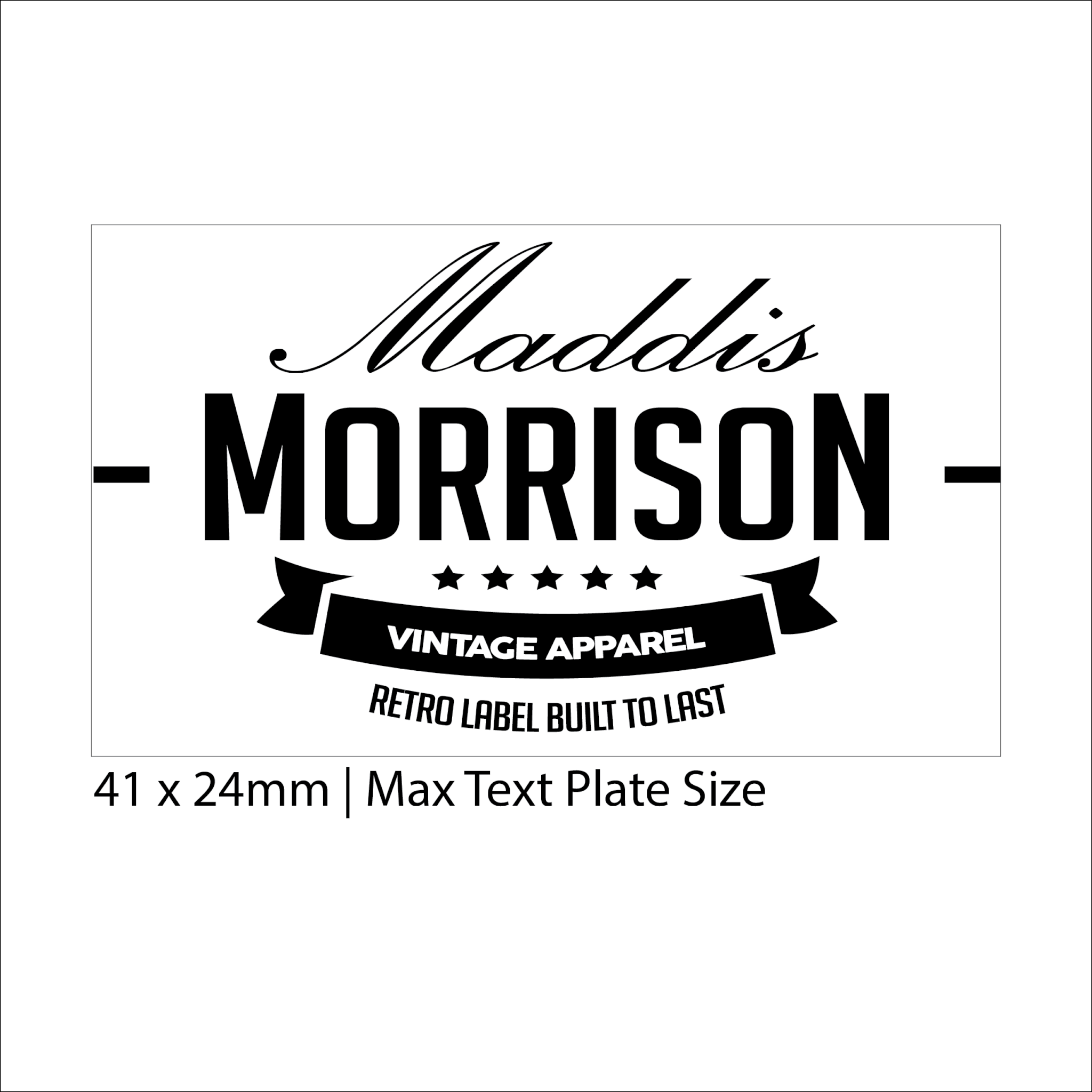 mock impression of Custom Company Stamp Apparel Brand