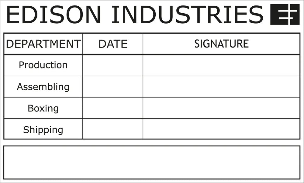 extra large Stamp impression mockup Black ink Trodat 5212