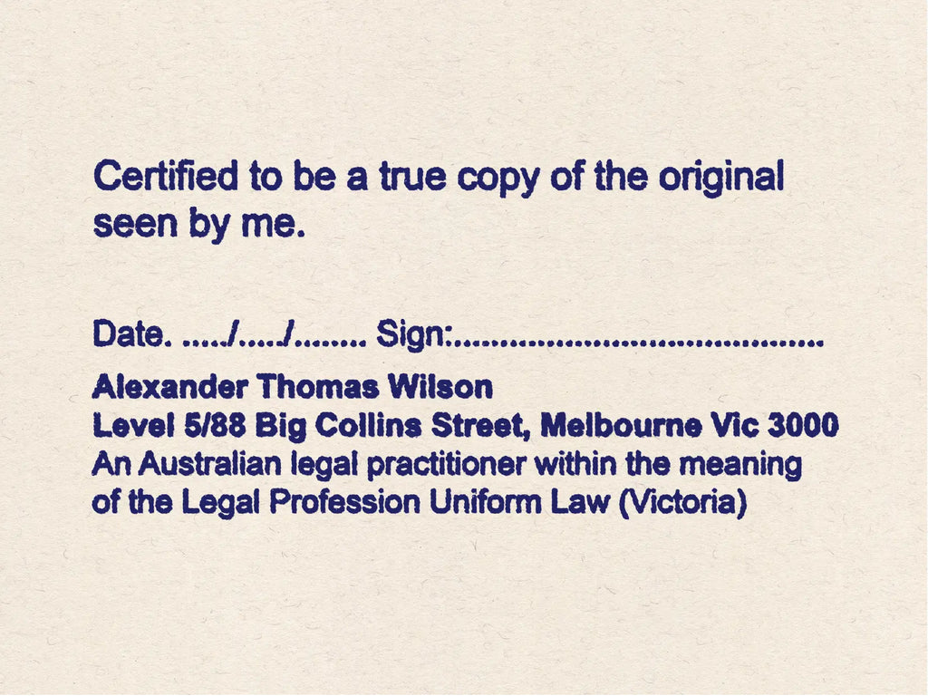 Legal Professionals Stamps Blue Ink mockup