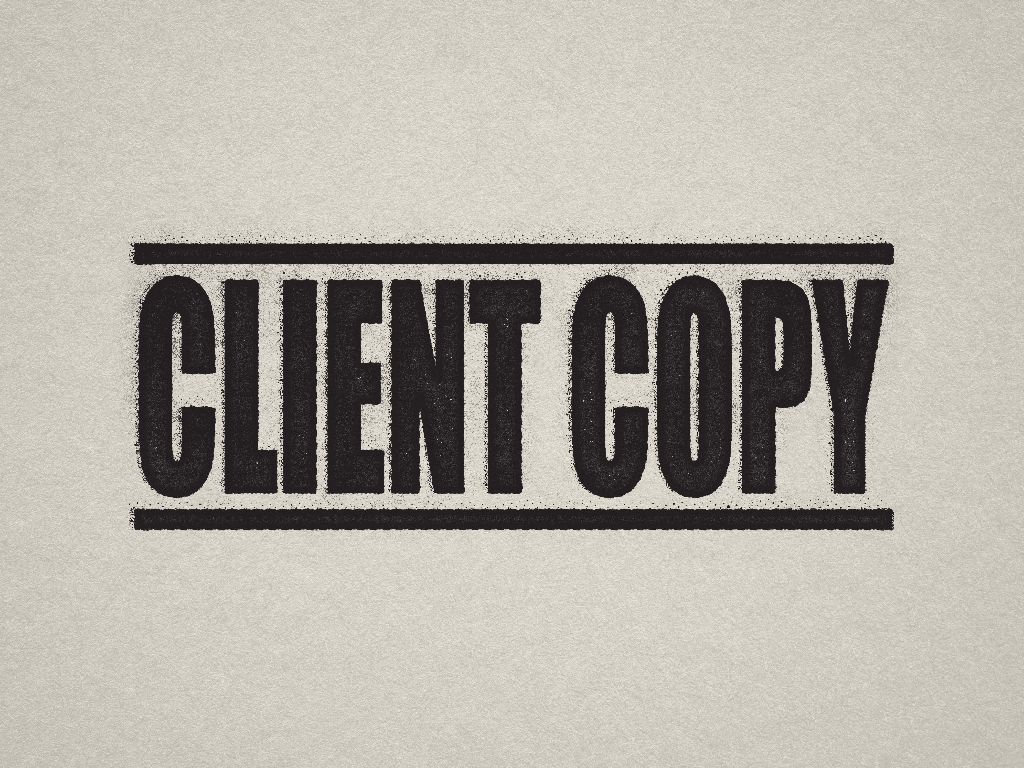 Mock up design or lifestyle image of 'CLIENT COPY' rubber stamp black ink in paper background stampers hand stamp office business inventory documents self inking prefill refillable stamps stamping