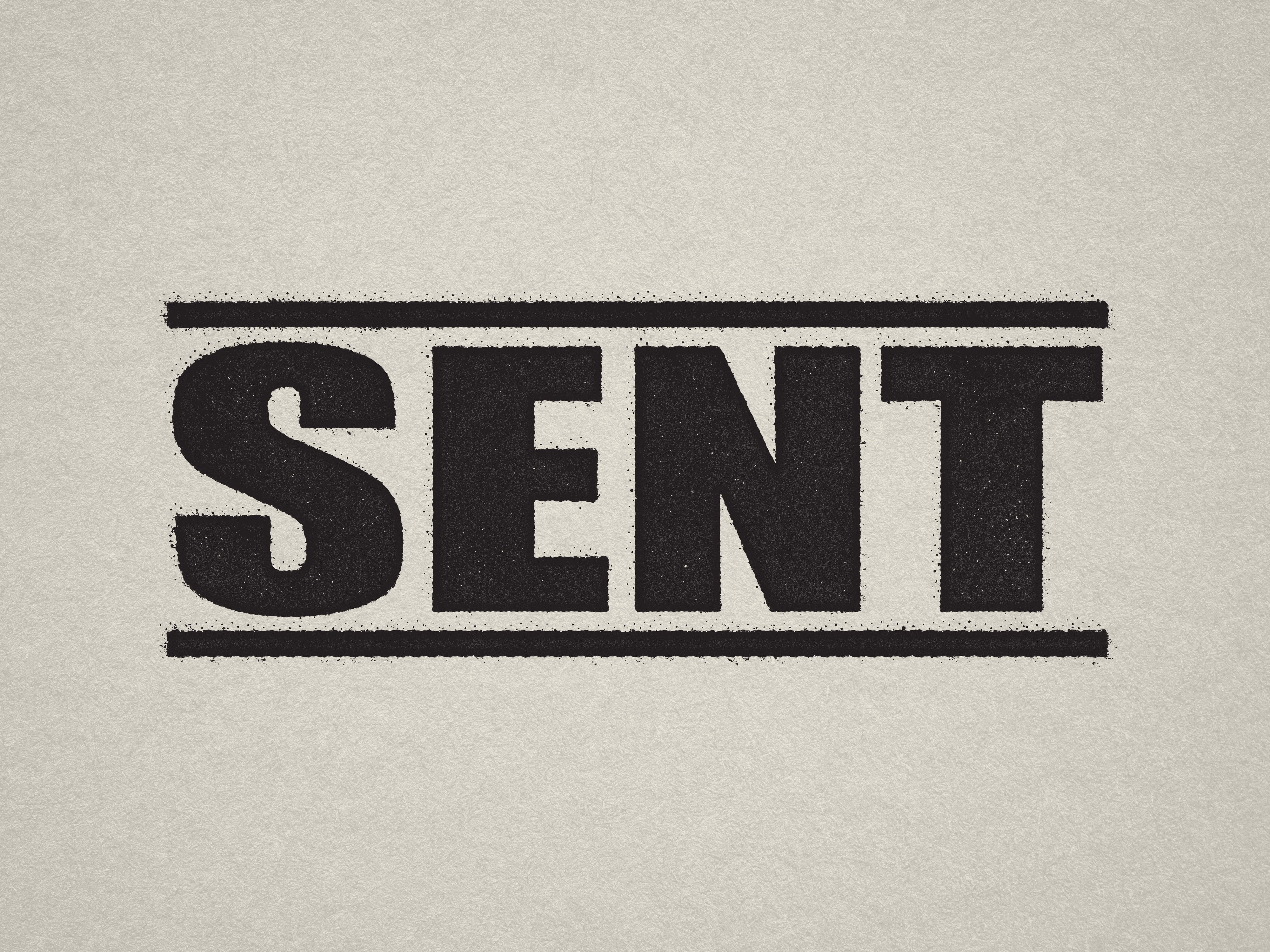 mock up design of 'Sent' rubber stamp black ink in paper background stampers hand stamp office business inventory documents self inking prefill refillable stamps stamping