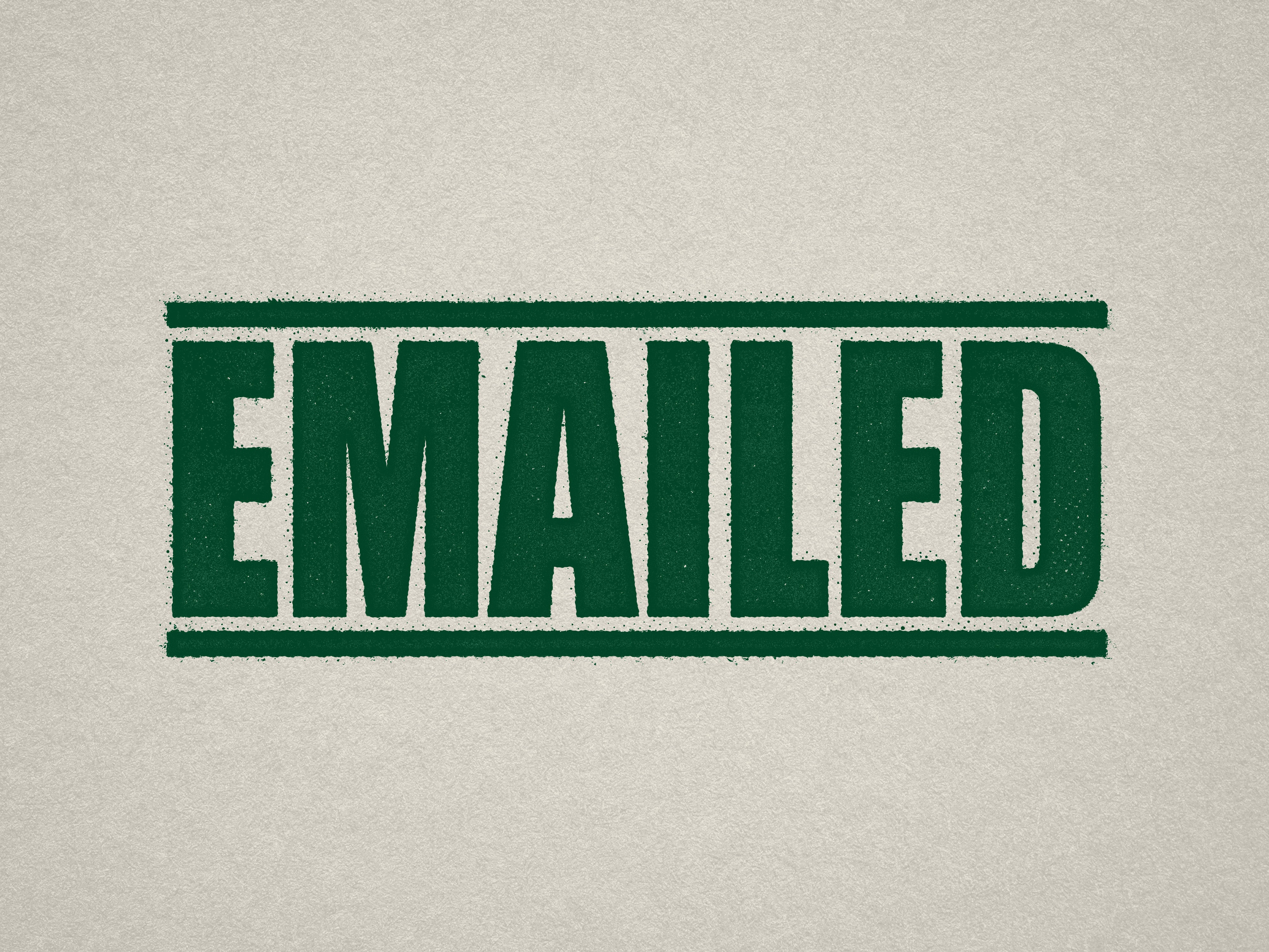 Mock-design of 'EMAILED' rubber stamp green ink in paper background
stampers hand stamp office business inventory documents