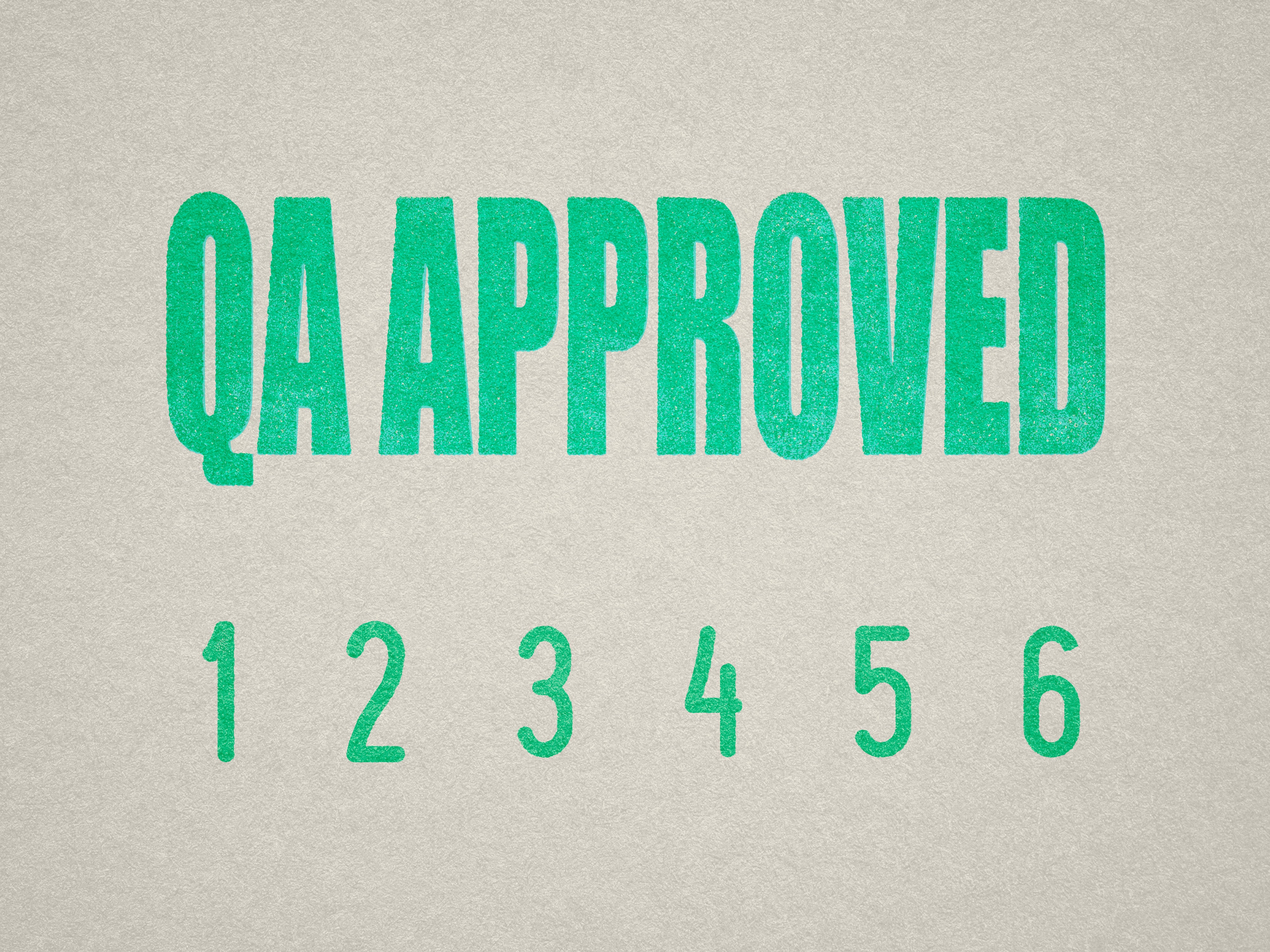Mint 09-5009-qa-approved-mini-number-stamp-mockup
