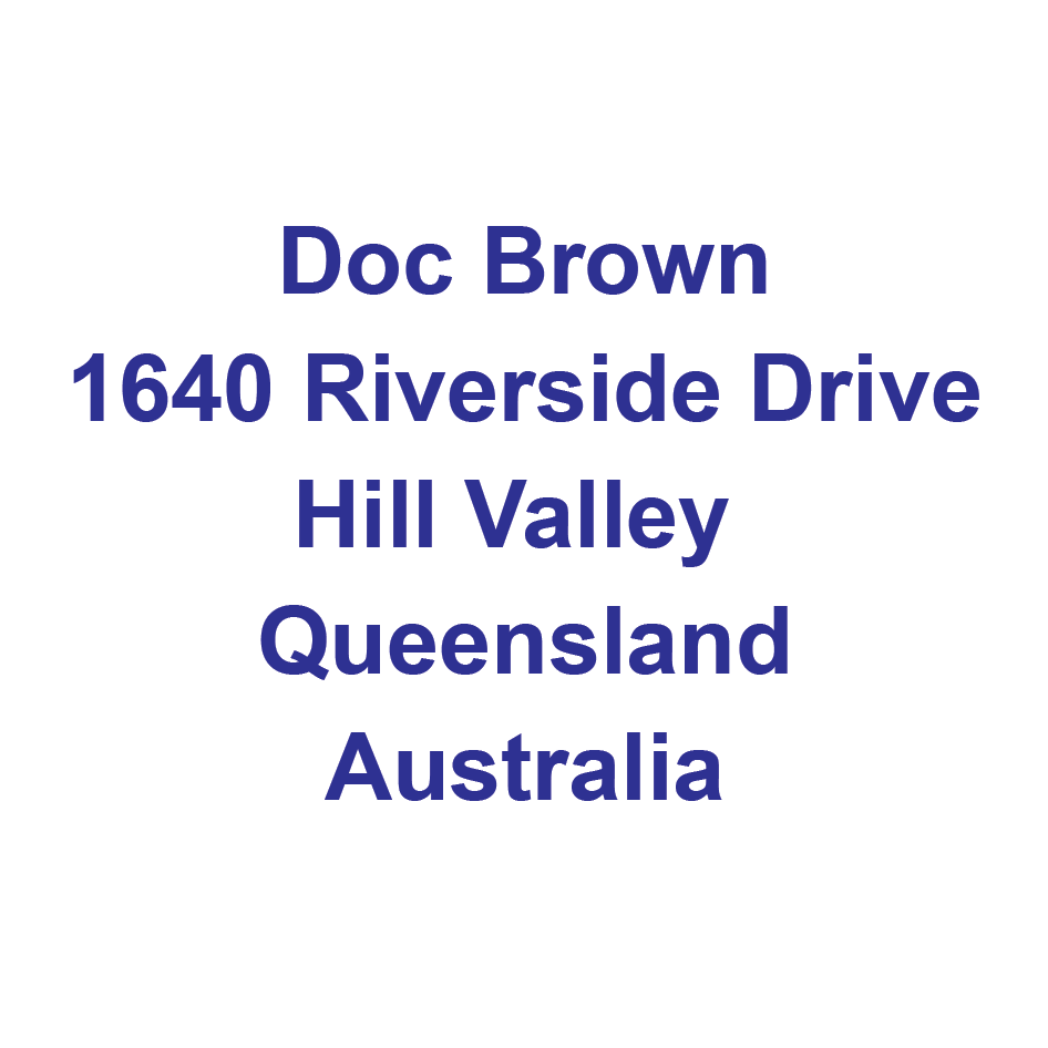 5 Line Address Stamp Blue