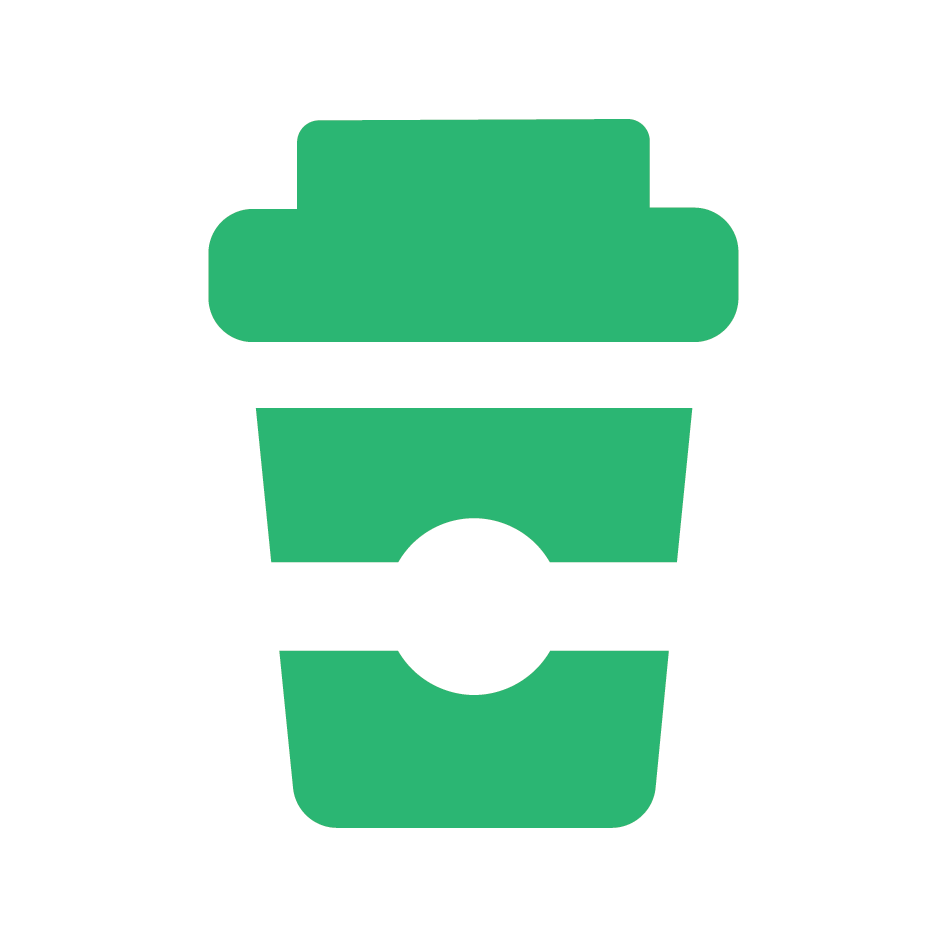 Coffee Takeaway Cup Customer Loyalty Stamp Mint