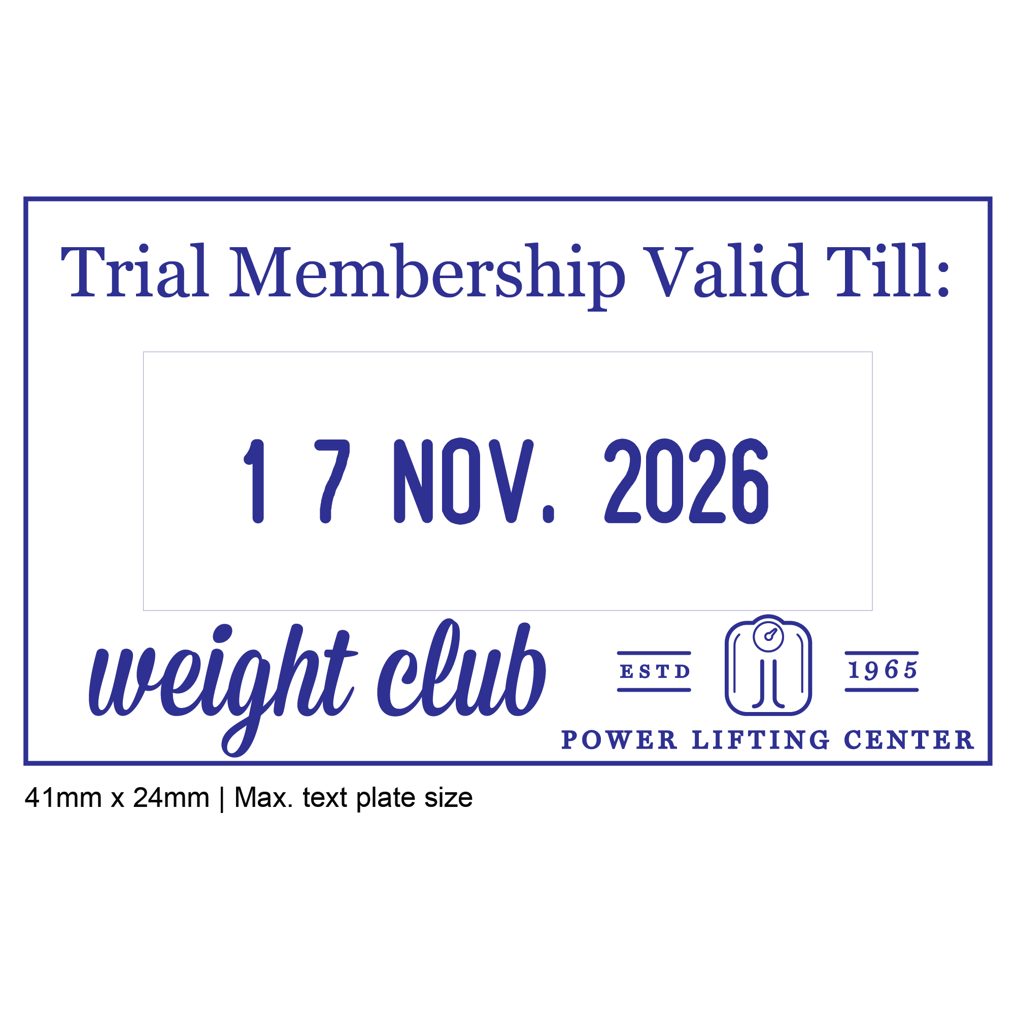 Trodat 4750 Blue Ink