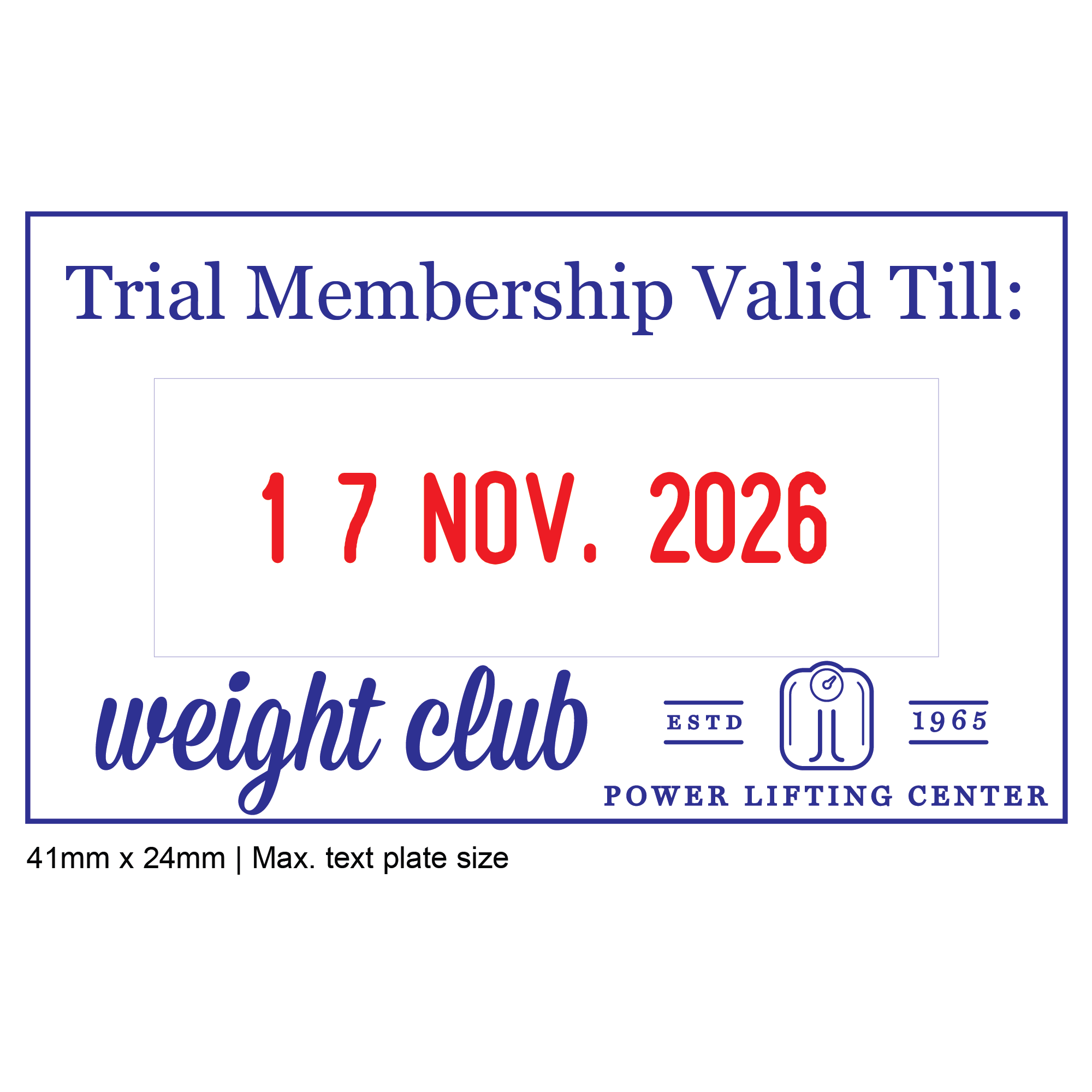 Trodat 4750 Red/Blue Ink