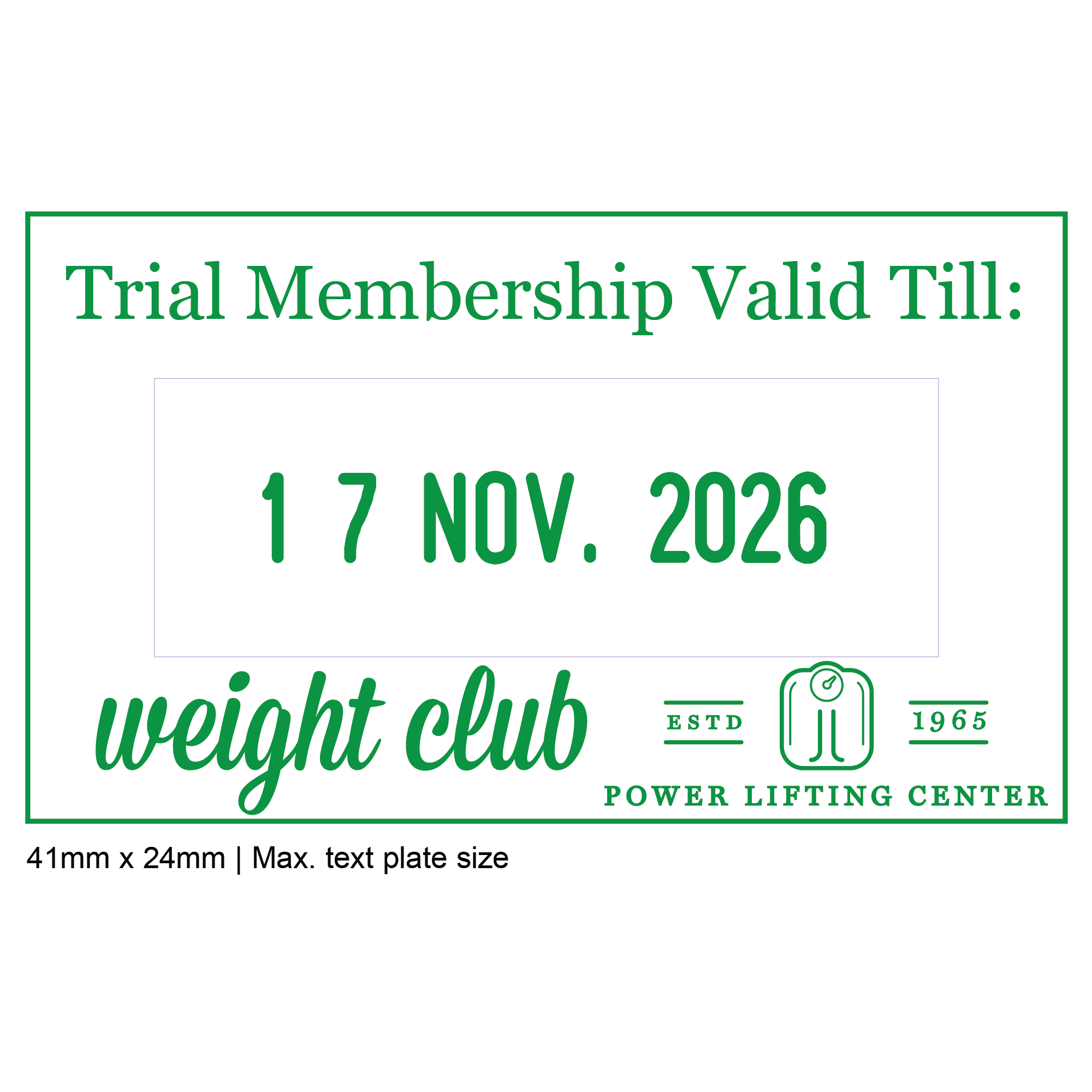 Trodat 4750 Green Ink