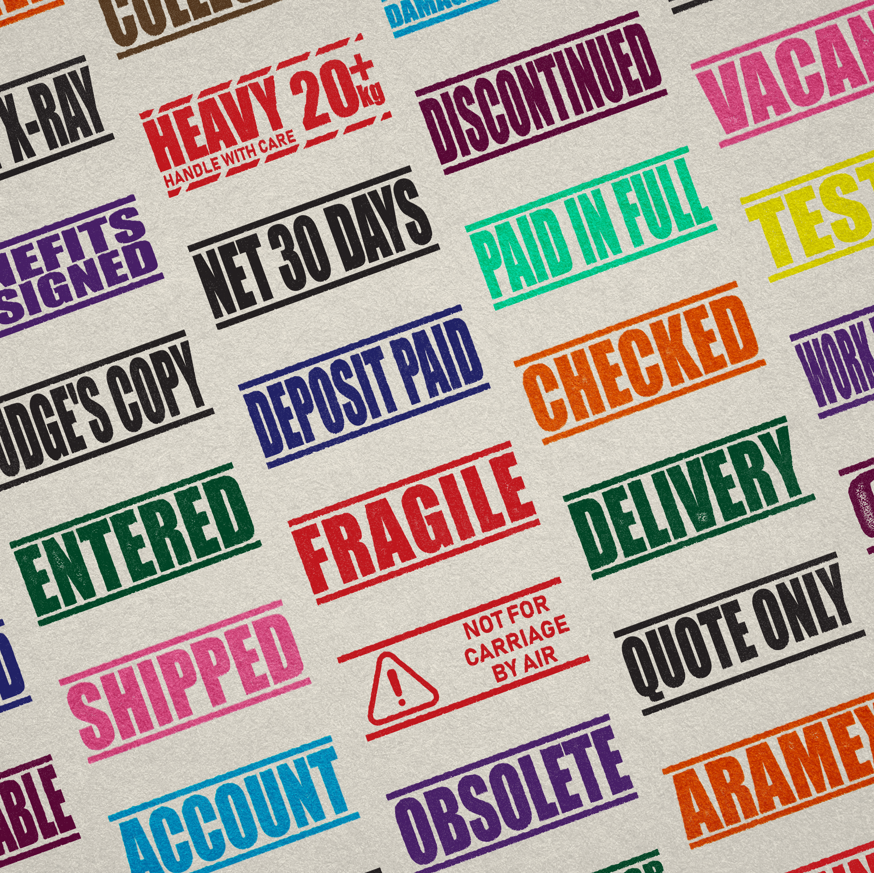 Office Stamp Range Impression mockup