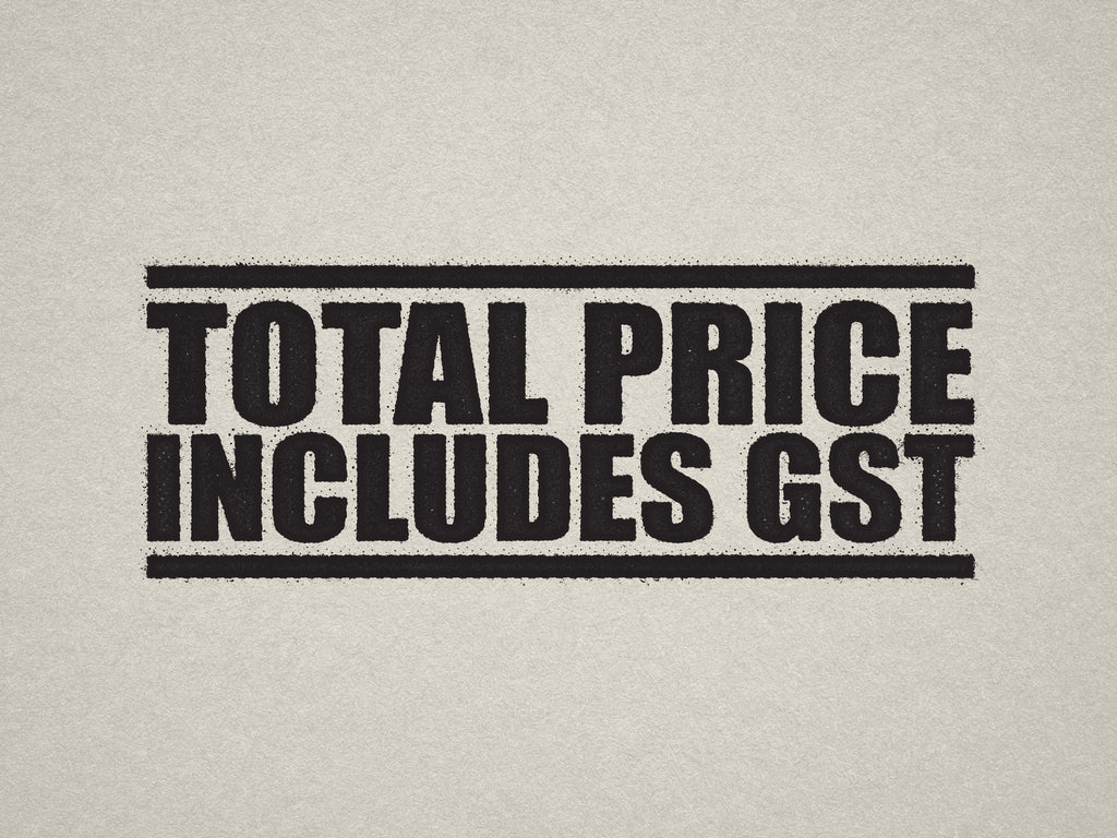 Black Label for Pricing with GST Included