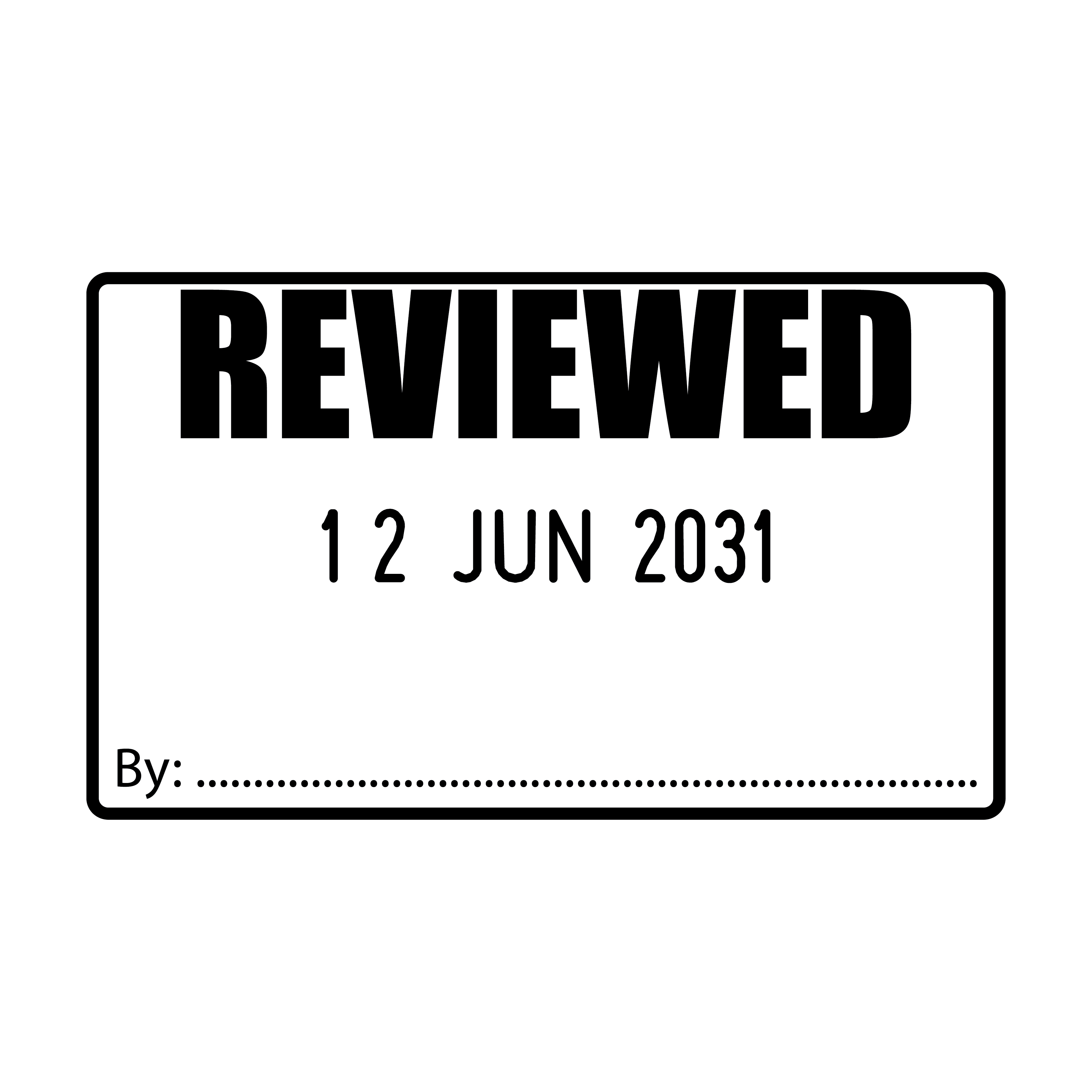 Reviewed Date Stamp – Stamp Lab