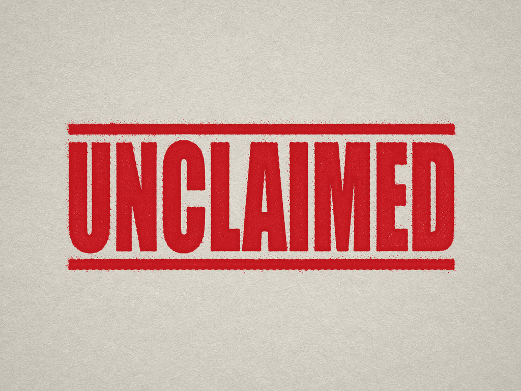Red Label for Unclaimed Items
