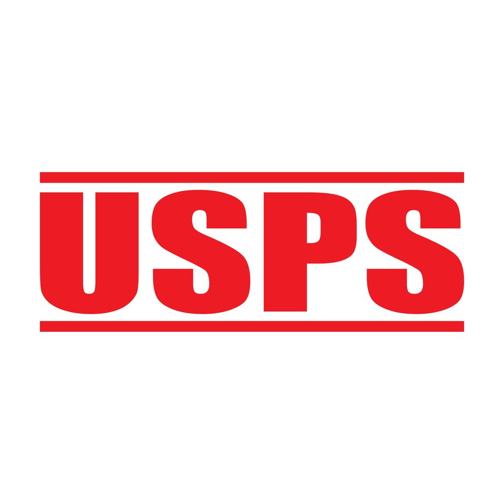 Red United States Postal Service Label