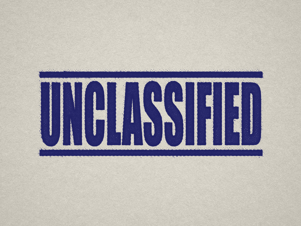 Blue Label for Unclassified Documents