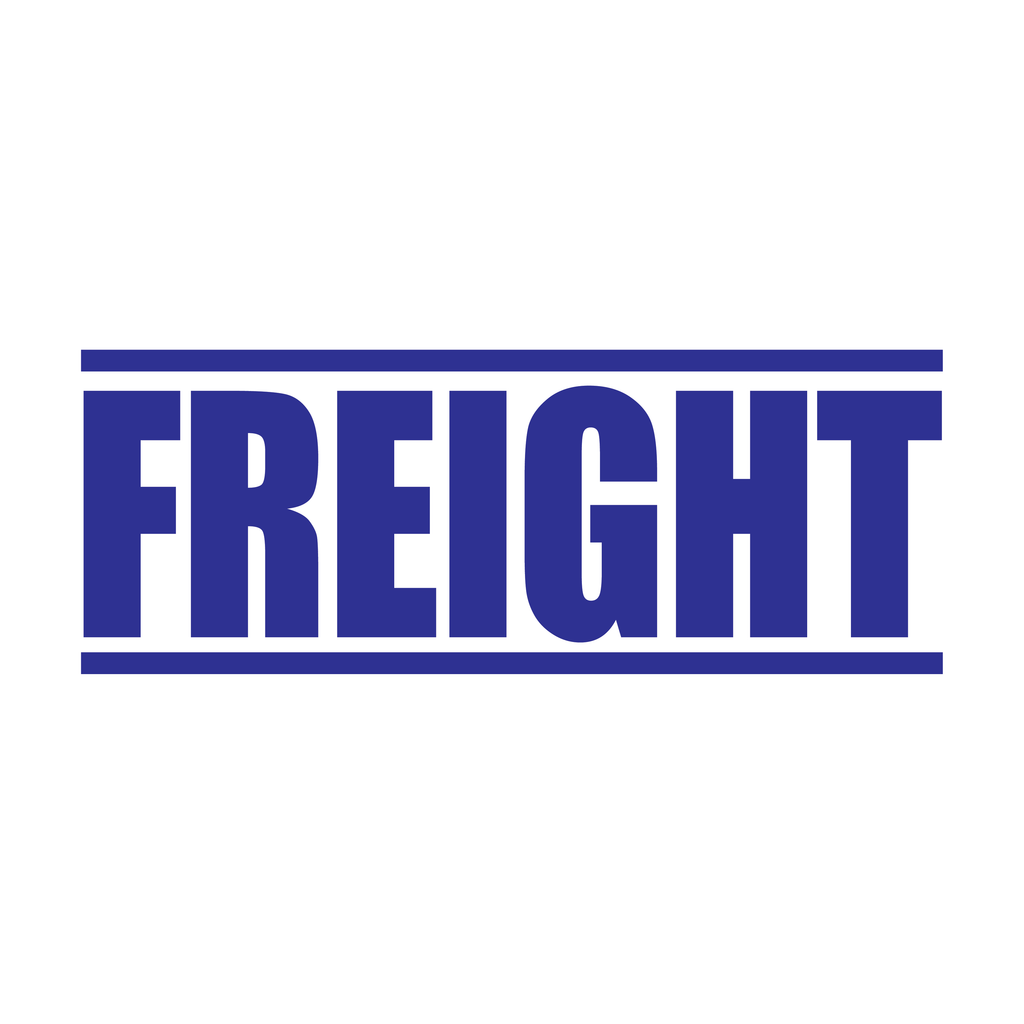 Blue Freight Rubber Stamp