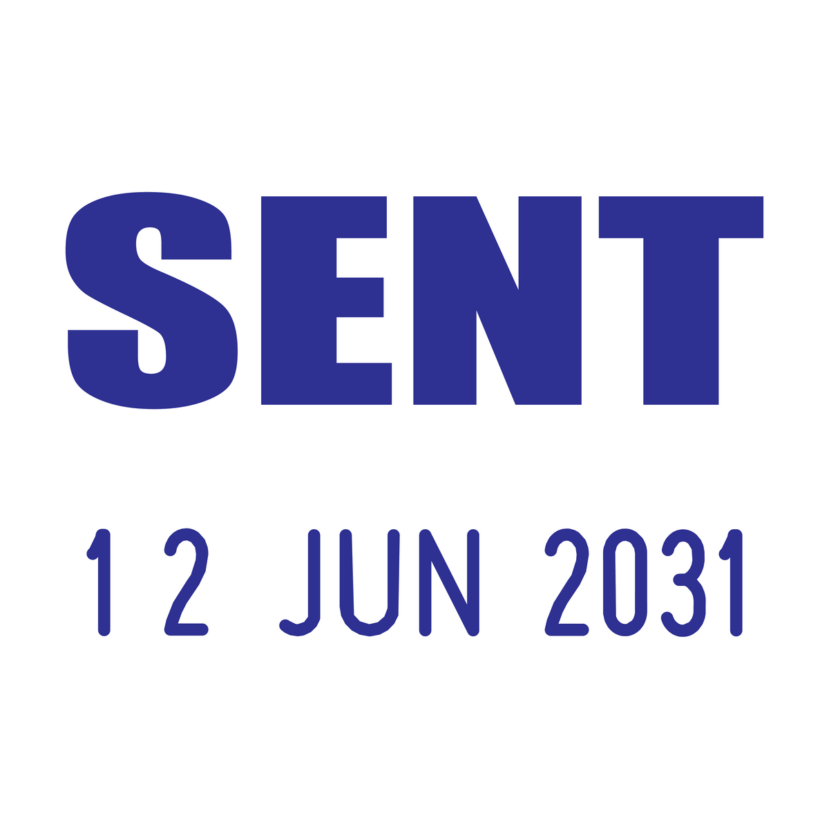 Sent Mini-Date Stamp – Stamp Lab