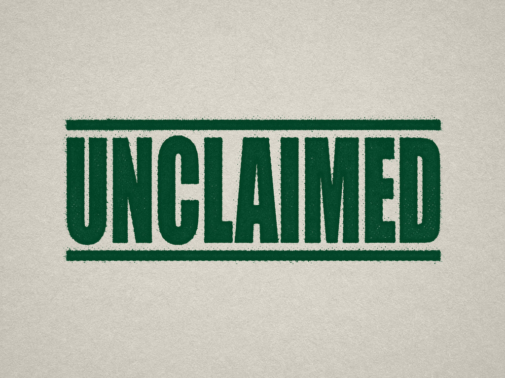 Green Label for Unclaimed Items
