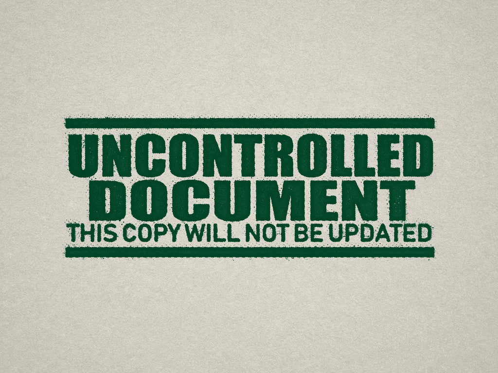 Green Label for Uncontrolled Documents