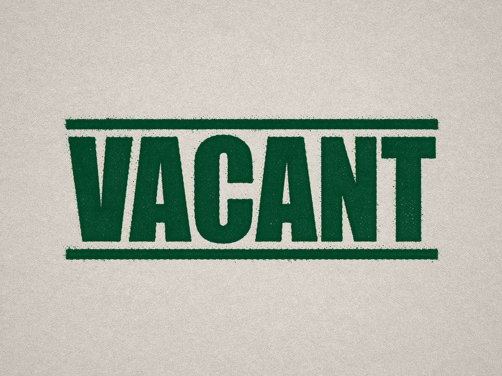 Vacant Property Label in Green