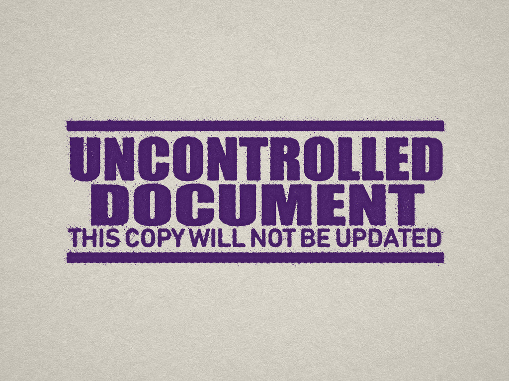 Violet Label for Uncontrolled Documents