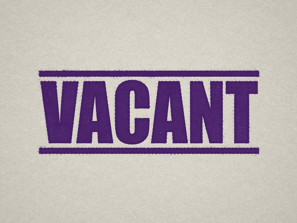 Vacant Property Label in Violet