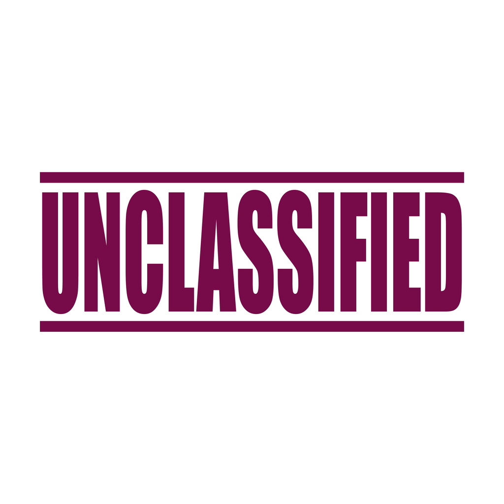 Maroon Unclassified Stamp