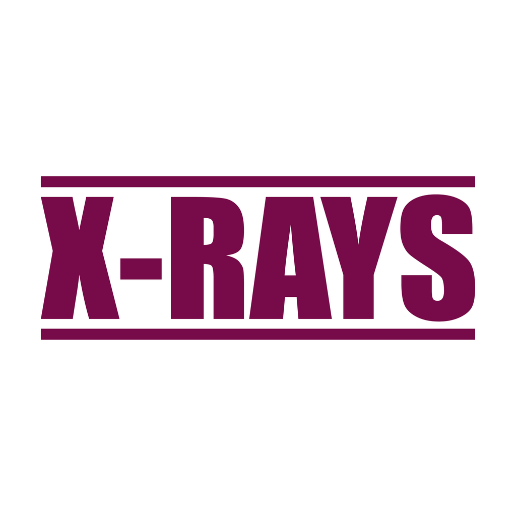 Maroon X-Ray Stamp