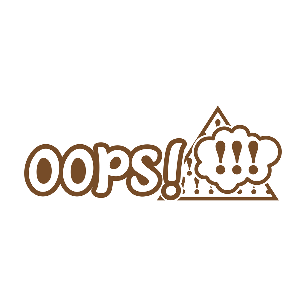 "Oops" Stamp for Teachers in Brown