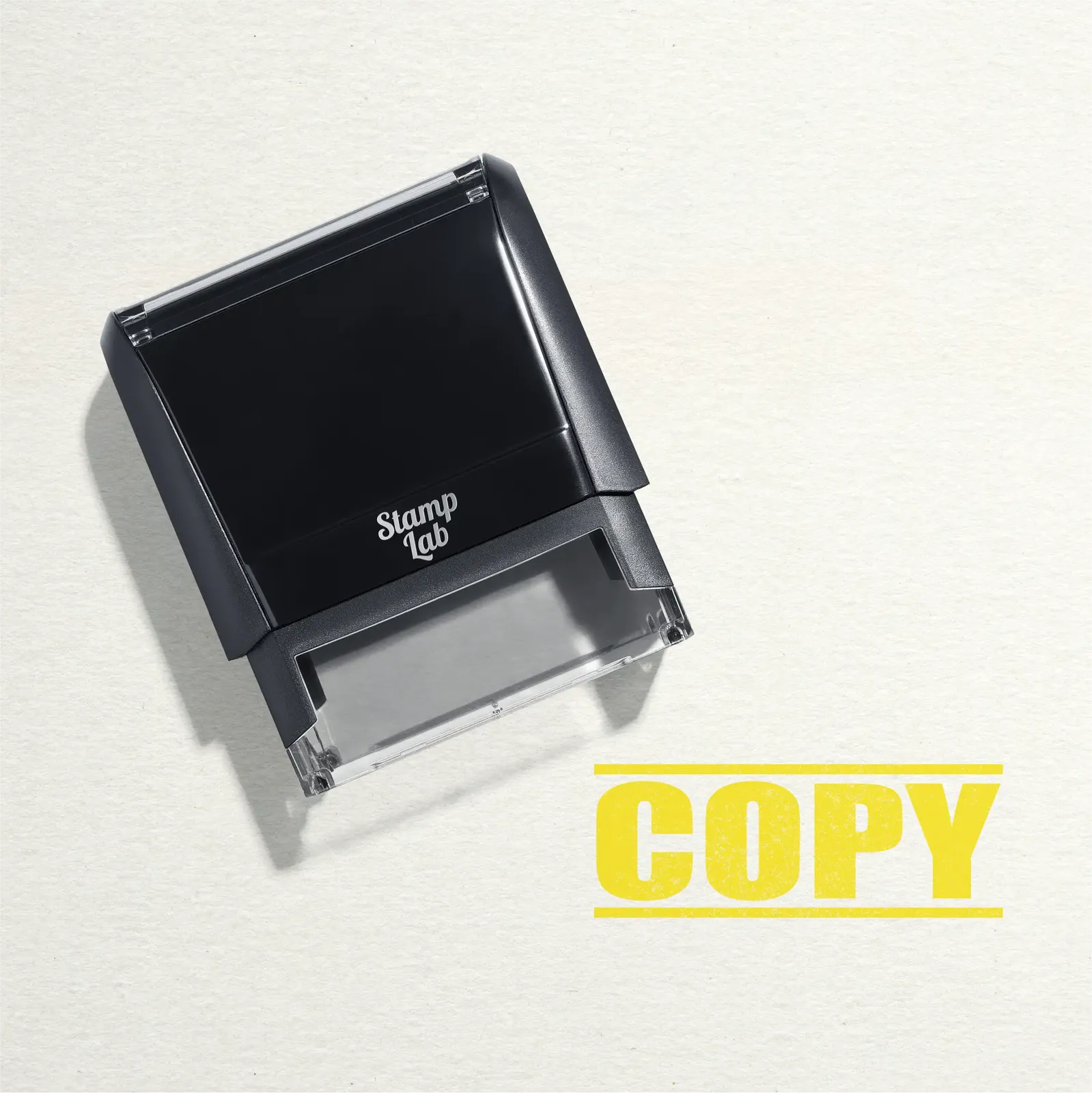 "Mock up design or lifestyle image of 'COPY' rubber stamp yellow ink in paper background stampers hand stamp office business inventory documents yellow
"
