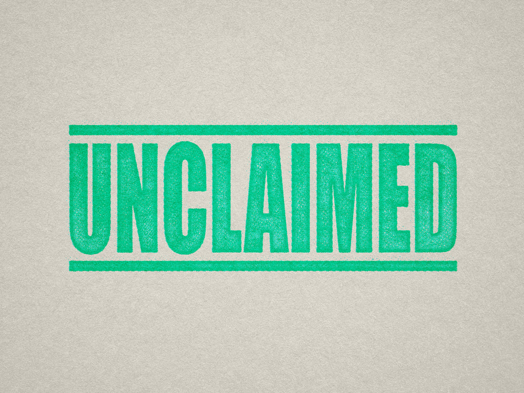Mint Label for Unclaimed Items