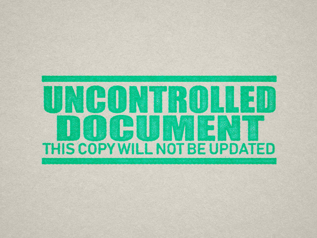 Mint Label for Uncontrolled Documents