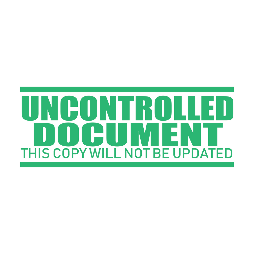 Mint Uncontrolled Document Stamp