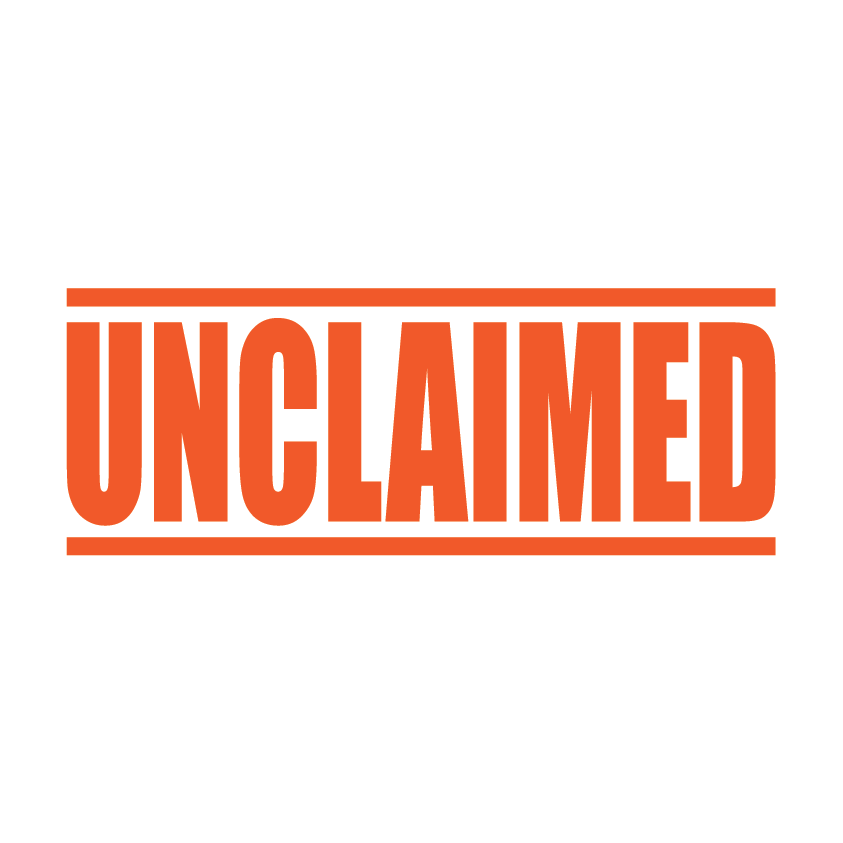 Orange Label for Unclaimed Items