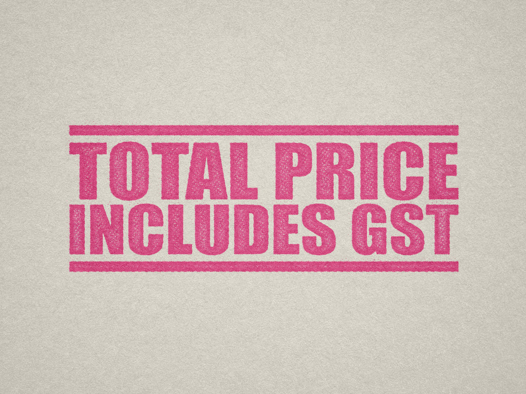 Pink Label for Pricing with GST Included