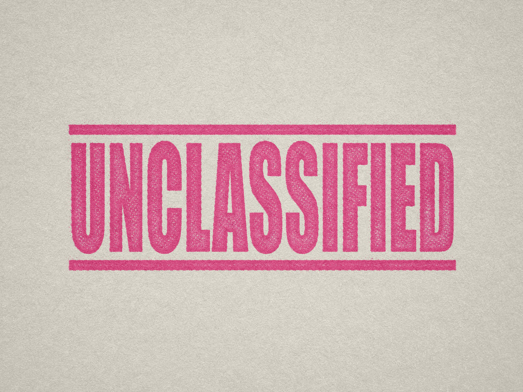 Pink Label for Unclassified Documents