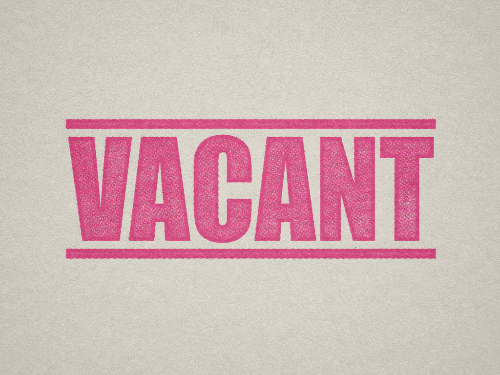 Pink Vacant Property Label