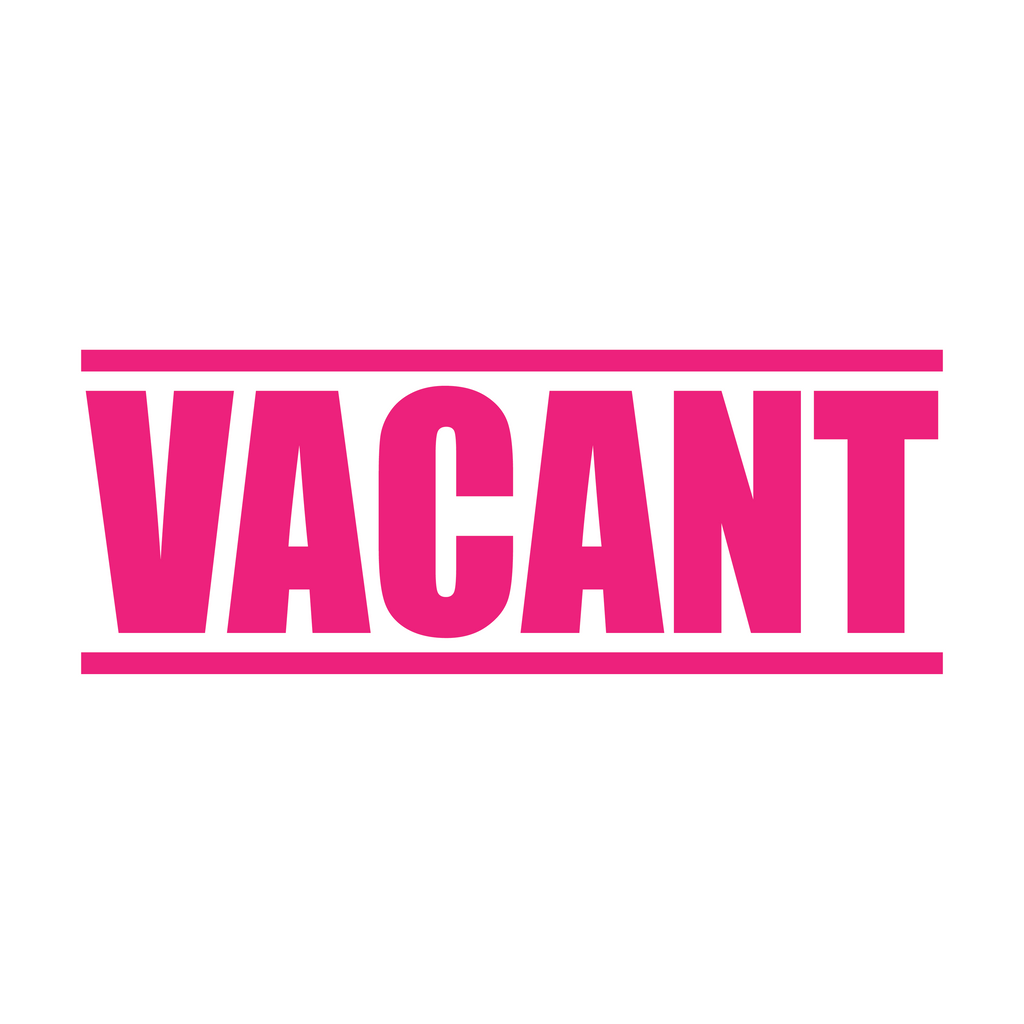 Pink Vacant Stamp
