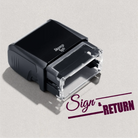 pre-designed Sign and Return stamp Maroon ink 