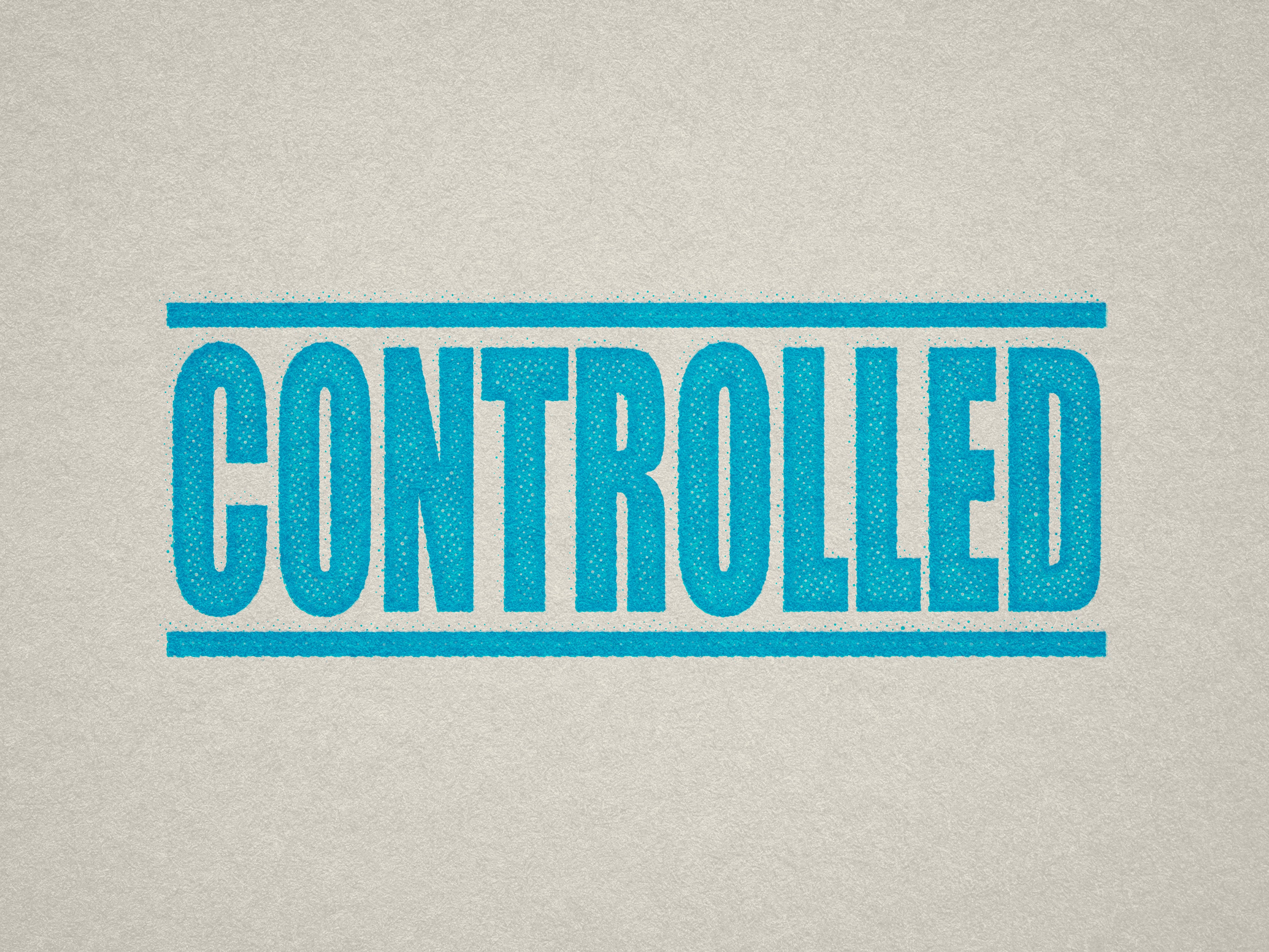 Controlled Stamp Controlled Copy Text Stamp With Red Ink. Stock Vector